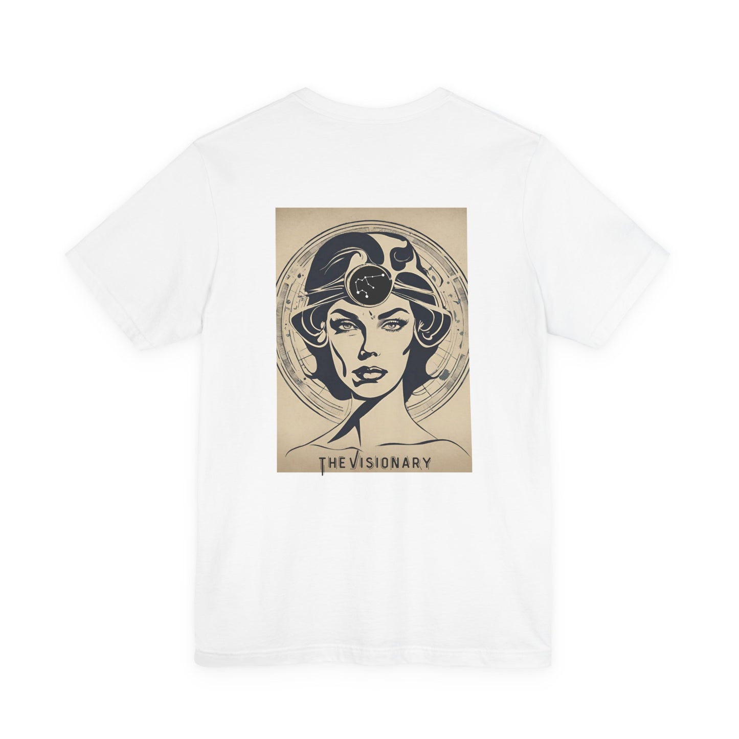 The Visionary Graphic Tee - Retro Mystic Portrait T-Shirt